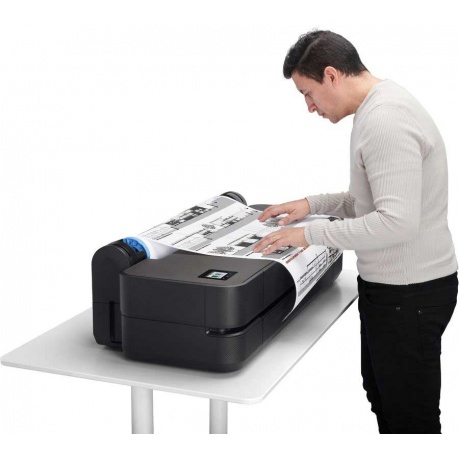 Широкоформатный принтер HP DesignJet T230 Printer (24&quot;,4color,2400x1200dpi,516Mb, 35spp(A1),USB/GigEth/Wi-Fi,rollfeed,sheetfeed, autocutter,1y warr, repl. 5ZY57A) - фото 7