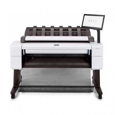 Широкоформатный принтер HP DesignJet T2600dr PS MFP (p/s/c, 36&quot;,2400x1200dpi, 3A1ppm, 128GB, HDD500GB, 2rollfeed, autocutter, output tray,stand, Scanner 36&quot;,600dpi, 15,6&quot; touch display, extUSB, GigEth, 2y warr,repl. L2Y26A) - фото 3