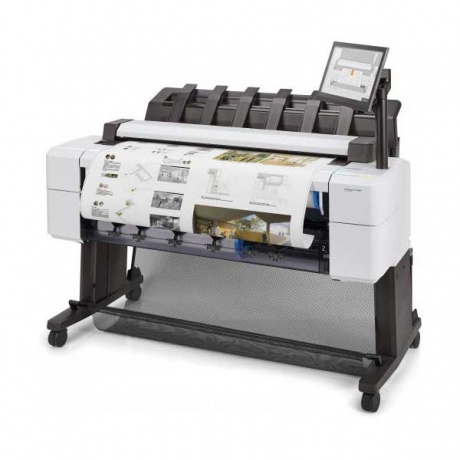 Широкоформатный принтер HP DesignJet T2600dr PS MFP (p/s/c, 36&quot;,2400x1200dpi, 3A1ppm, 128GB, HDD500GB, 2rollfeed, autocutter, output tray,stand, Scanner 36&quot;,600dpi, 15,6&quot; touch display, extUSB, GigEth, 2y warr,repl. L2Y26A) - фото 5