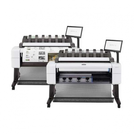 Широкоформатный принтер HP DesignJet T2600dr PS MFP (p/s/c, 36&quot;,2400x1200dpi, 3A1ppm, 128GB, HDD500GB, 2rollfeed, autocutter, output tray,stand, Scanner 36&quot;,600dpi, 15,6&quot; touch display, extUSB, GigEth, 2y warr,repl. L2Y26A) - фото 7