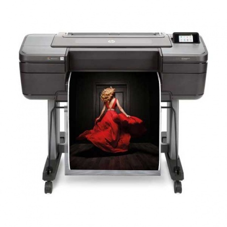 Широкоформатный принтер HP DesignJet Z9+ PS (44&quot;,9 colors, pigment ink, 2400x1200dpi,128 Gb(virtual),500 Gb HDD, GigEth/host USB type-A,stand,single sheet and roll feed,autocutter, PS, 1y warr) - фото 6