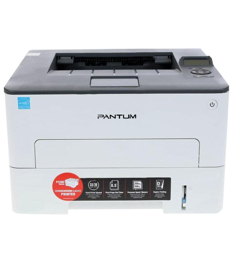Принтер лазерный Pantum P3300DN/RU (A4, 1200dpi, 33ppm, 256Mb, Duplex, Lan, USB) (P3300DN/RU) P3300DN/RU - фото 1