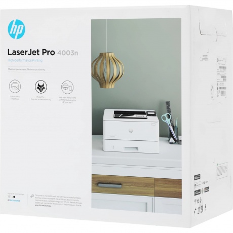 Принтер лазерный HP LaserJet Pro 4003N (2Z611A) A4 белый - фото 2