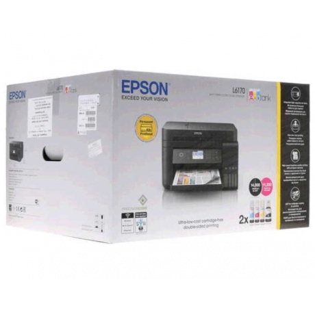 МФУ струйный Epson L6170 (C11CG20404) A4 Duplex Net WiFi USB RJ-45 черный - фото 9