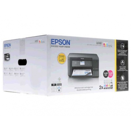 МФУ струйный Epson L6160 (C11CG21404) A4 Duplex Net WiFi USB RJ-45 черный - фото 9