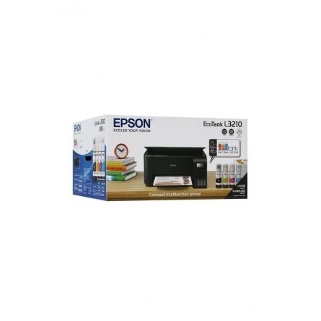 МФУ струйный Epson EcoTank L3210 A4 USB черный - фото 10