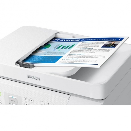 МФУ струйный Epson EcoTank L5296 (C11CJ65411) A4 WiFi белый - фото 4