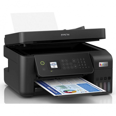 МФУ струйный Epson L5290 (C11CJ65512/C11CJ65409) A4 WiFi черный - фото 2