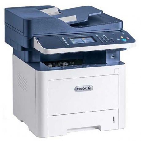 МФУ лазерный Xerox WorkCentre WC3345DNI (3345V_DNI) A4 Duplex Net WiFi белый/синий - фото 1