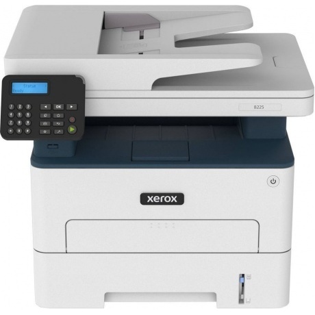 МФУ лазерный Xerox WorkCentre B225DNI (B225V_DNI) A4 Duplex Net WiFi белый/синий - фото 2