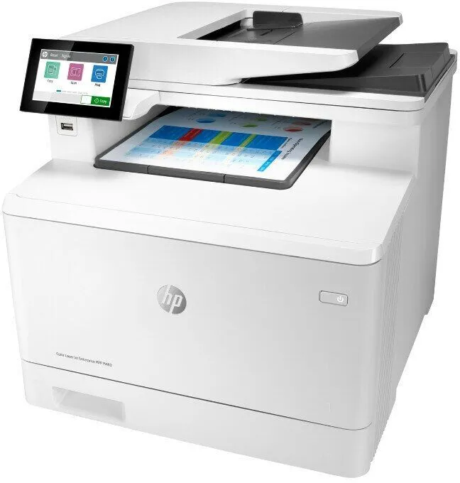 МФУ HP Color LaserJet Enterprise MFP M480f Printer/Scanner/Copier/Fax, A4, 600x600 dpi, 27(27)ppm, 2Gb, 800 Mhz, 2trays 50+250,ADF50, Duplex, USB/GigEth, Duty cycle - 55 000 - фото 2