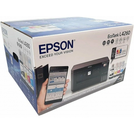 МФУ Epson L4260, А4, 4 цв., копир/принтер/сканер, Duplex, USB, WiFi Direct - фото 17