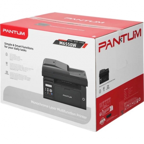 МФУ лазерный Pantum M6550W A4 WiFi черный - фото 25