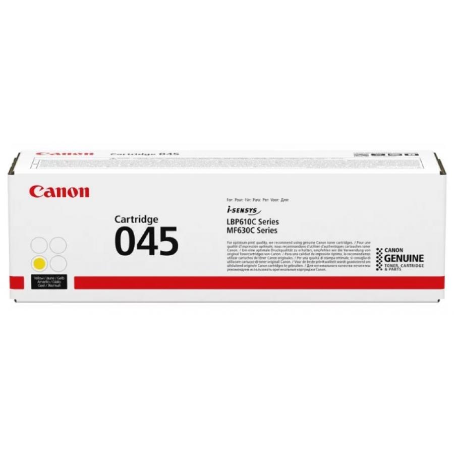 цена Картридж Canon 045Y (1239C002) для Canon i-SENSYS MF630, желтый