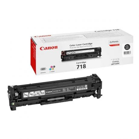 Картридж Canon 718BK (2662B002) для Canon LBP7200/MF8330/8350, черный - фото 1