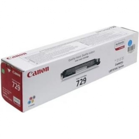 Картридж Canon 729C (4369B002) для Canon i-Sensys LBP-7010C/7018C, голубой - фото 3