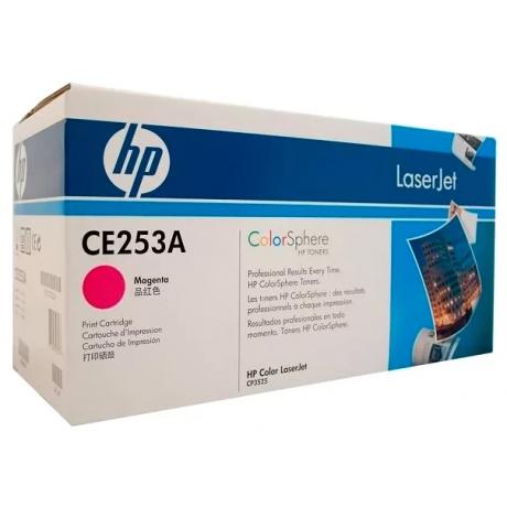 Картридж HP CE253A для HP CM3530/CP3525, пурпурный - фото 1