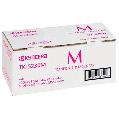 Картридж Kyocera TK-5230M (1T02R9BNL0) для Kyocera P5021cdn/cdw M5521cdn/cdw, пурпурный - фото 1