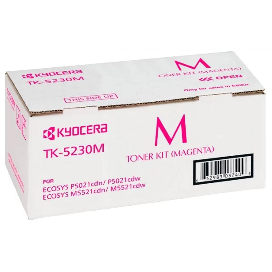 Картридж Kyocera TK-5230M (1T02R9BNL0) для Kyocera P5021cdn/cdw M5521cdn/cdw, пурпурный