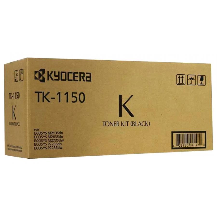 Картридж Kyocera TK-1150 для Kyocera P2235dn/P2235dw/M2135dn/M2635dn/M2635dw/M2735dw, черный тонер картридж kyocera tk 1150 для kyocera ecosys m2135dn m2635dn m2735dw 3k о
