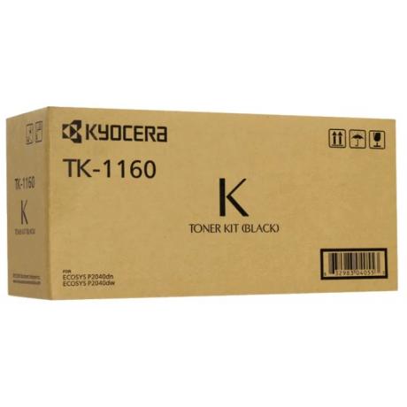 Картридж Kyocera TK-1160 для Kyocera P2040dn/P2040dw, черный - фото 1