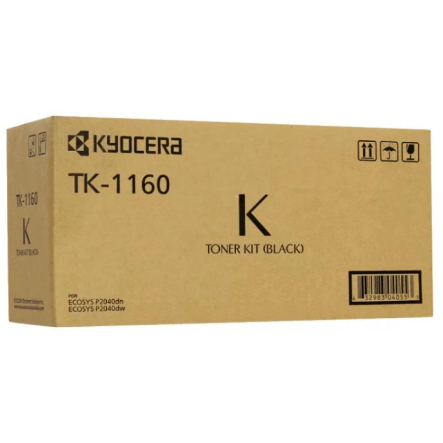 Картридж Kyocera TK-1160 для Kyocera P2040dn/P2040dw, черный картридж print rite pr tk 1160 tk 1160 черный 7200стр для kyocera ecosys p2040dn p2040dw