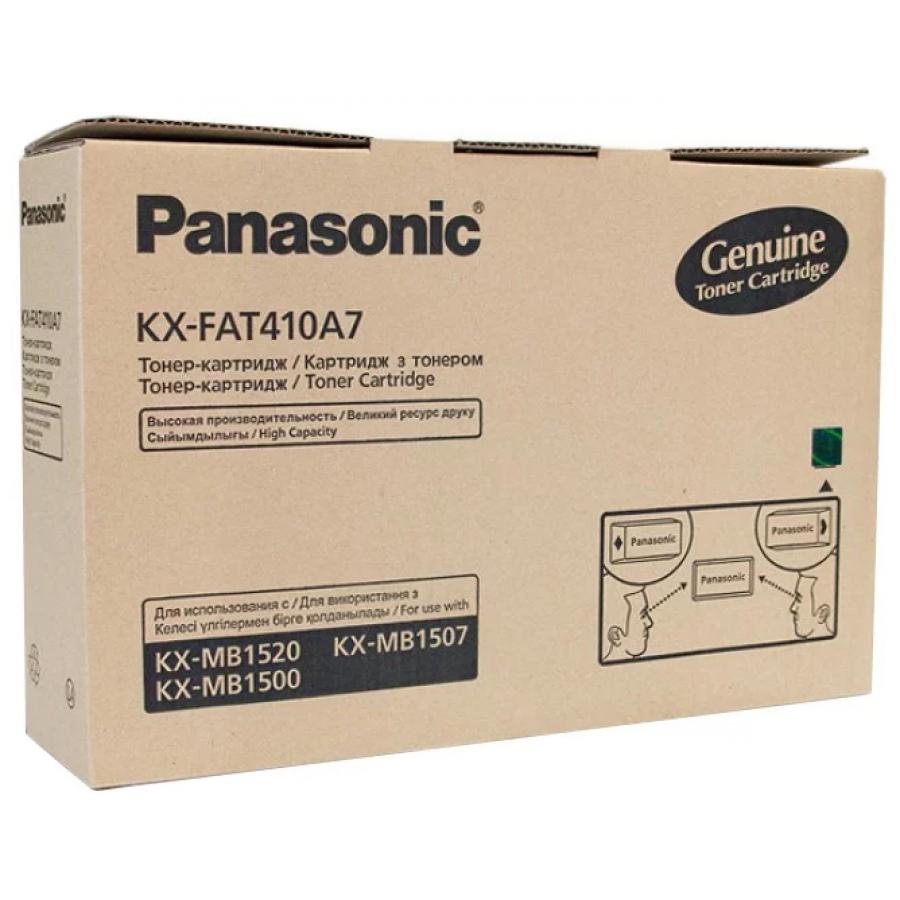 Картридж Panasonic KX-FAT410A7 для Panasonic KX-MB1500/1520, черный лазерный картридж panasonic ug 3221 black
