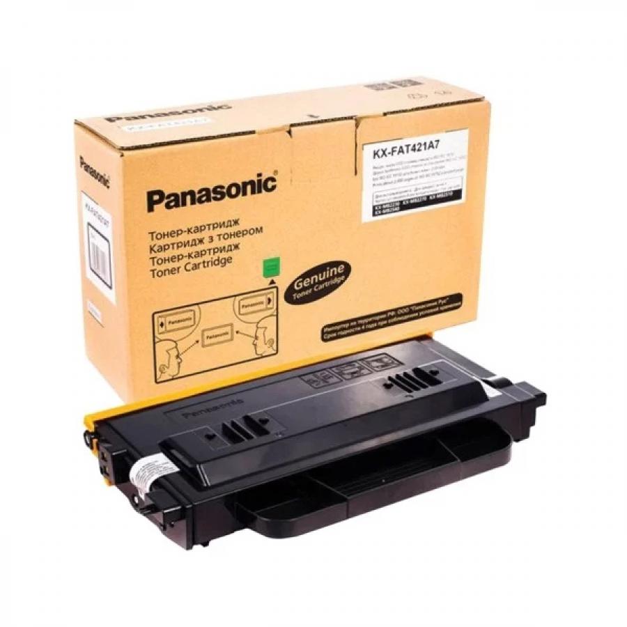 Картридж Panasonic KX-FAT421A7 для Panasonic KX-MB2230/2270/2510/2540, черный картридж panasonic kx fat421a7 черный