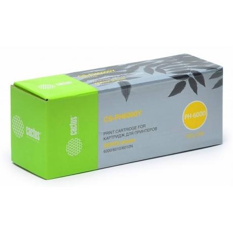 

Картридж Cactus CS-PH6000Y (106R01633) для Xerox Phaser 6000/6010, желтый