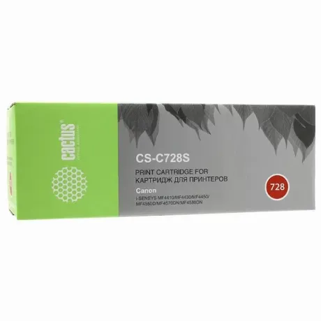 Картридж Cactus CS-C728S для Canon i-Sensys MF4410/4430/4450, че...