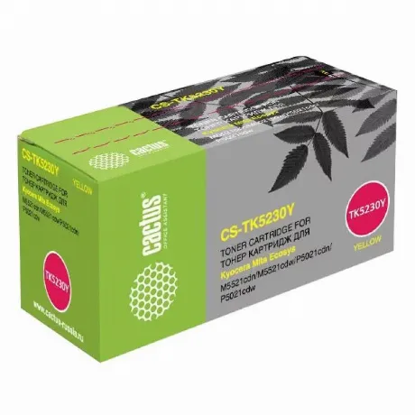 Картридж Cactus CS-TK5230Y для Kyocera Ecosys M5521cdn/M5521cdw/...