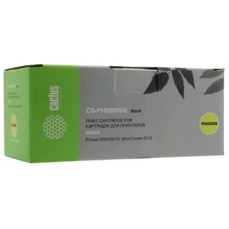 Картридж Cactus CS-PH6000BK (106R01634) для Xerox Phaser 6000/60...