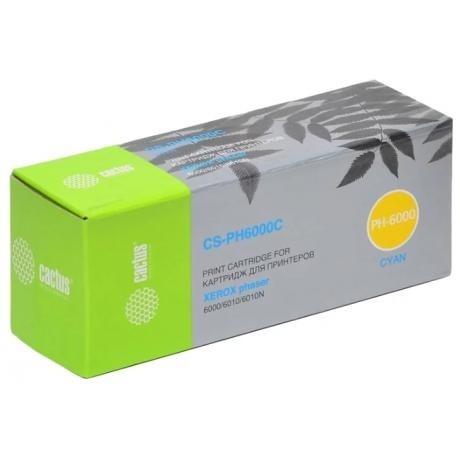 

Картридж Cactus CS-PH6000C (106R01631) для Xerox Phaser 6000/6010 голубой