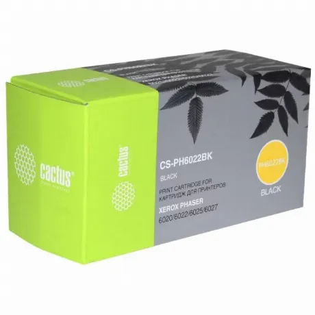 Картридж Cactus CS-PH6022BK (106R02763) для Xerox Phaser 6020/60...