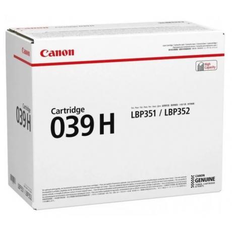 Картридж Canon 039HBK (0288C001) для Canon LBP-351, черный - фото 3