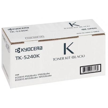Картридж Kyocera TK-5240K (1T02R70NL0) для Kyocera P5026cdn/cdw, M5526cdn/cdw, черный - фото 1