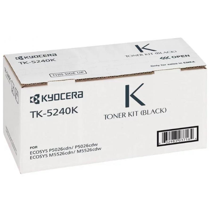 Картридж Kyocera TK-5240K (1T02R70NL0) для Kyocera P5026cdn/cdw, M5526cdn/cdw, черный картридж kyocera tk 5240k для kyocera p5026cdn cdw m5526cdn cdw черный 4000стр