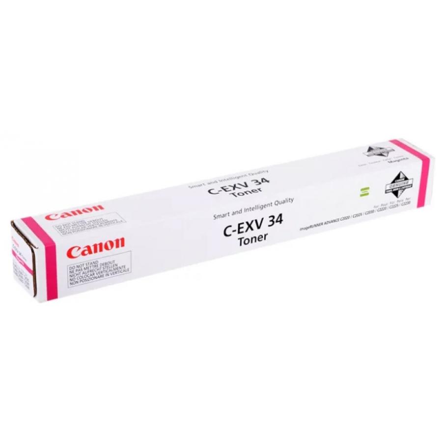 Картридж Canon C-EXV34 (3784B002) туба для копира iR C9060/C9065/C9070, пурпурный картридж canon c exv54m 1396c002 туба для копира c3025i пурпурный