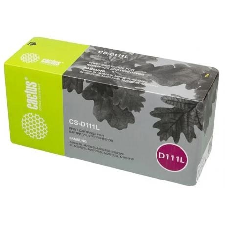 

Картридж Cactus CS-D111L для Samsung Xpress M2022/M2020/M2021/M2020W/M2070, черный