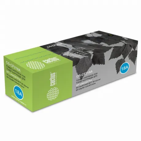 Картридж Cactus CS-CF218A для HP LJ M104/ M132, черный