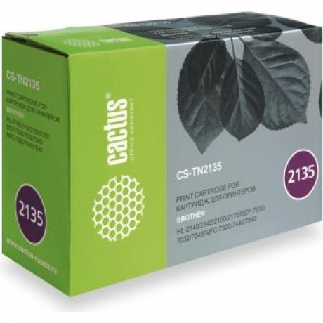 

Картридж Cactus CS-TN2135 для Brother DCP-7030/7030R/7032/7032R/7045/7045NR/HL-2140/214, черный
