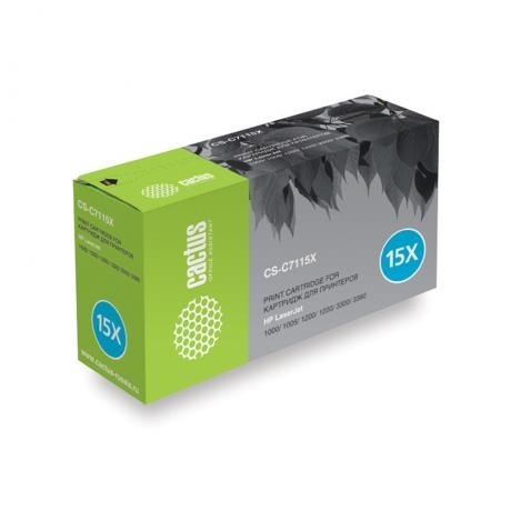 

Картридж Cactus CS-C7115XS для HP LJ 1200/1220/1300/3300/3380, черный