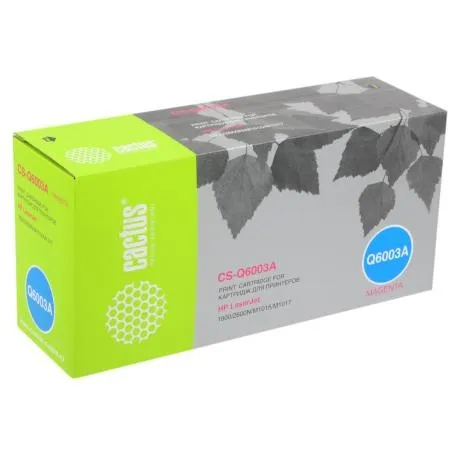 Картридж Cactus CS-Q6003A для HP CLJ 1600/2600N/M1015/M1017, пур...