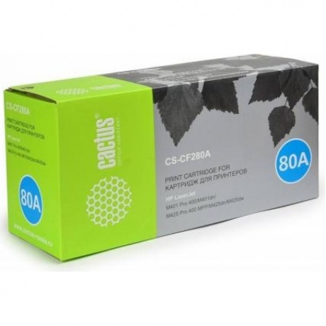 

Картридж Cactus CS-CF280A для HP LJ Pro 400/M401/M425, черный