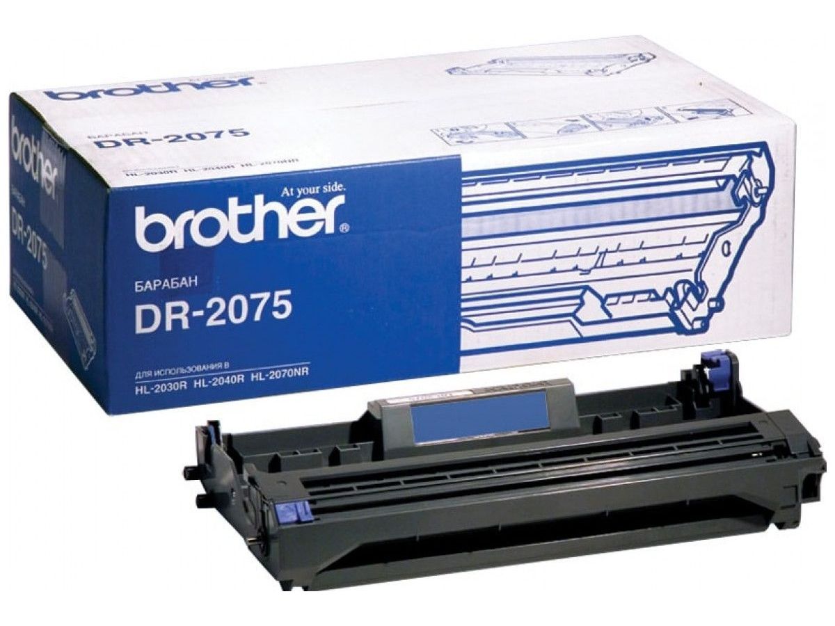 Блок фотобарабана Brother DR2075 ч/б:12000стр. для HL-2030R/2040R/2070NR/DCP-7010R/7025R/MFC-7420R/7820NR/FAX-2825R/2920R Brother блок фотобарабана g