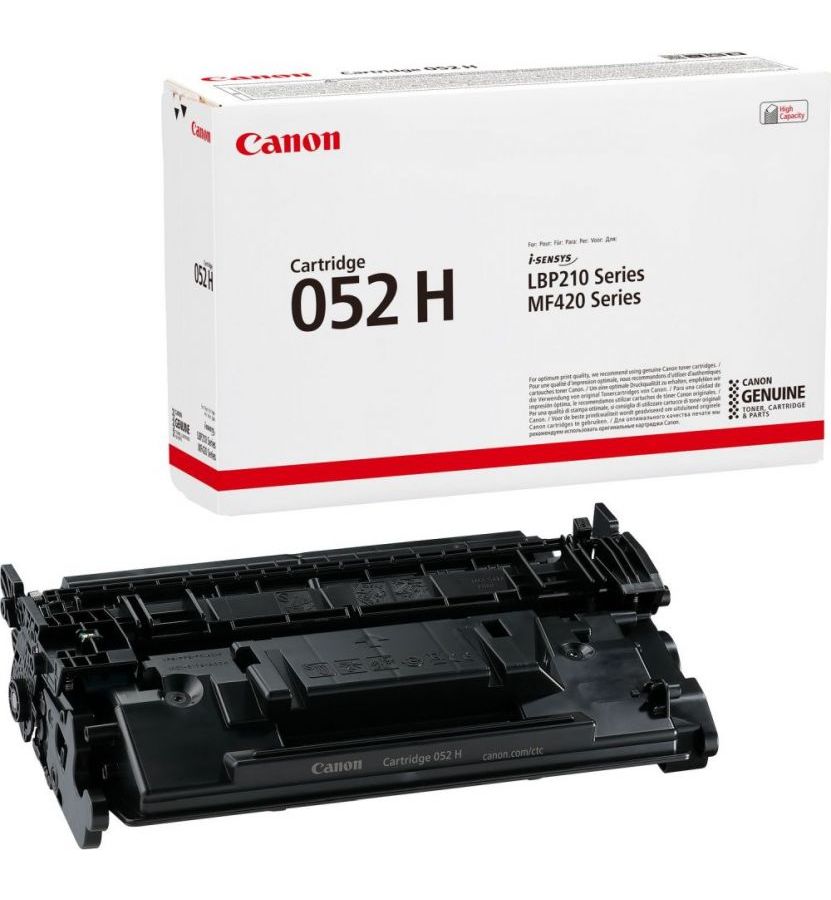 цена Тонер Картридж Canon 052 H 2200C002 черный (9200стр.) для Canon MF421dw/MF426dw/MF428x/MF429x