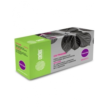 

Тонер Картридж Cactus CS-TN423M пурпурный (4000стр.) для Brother DCP L8410CDW/HL L8260CDW/MFC L8690C