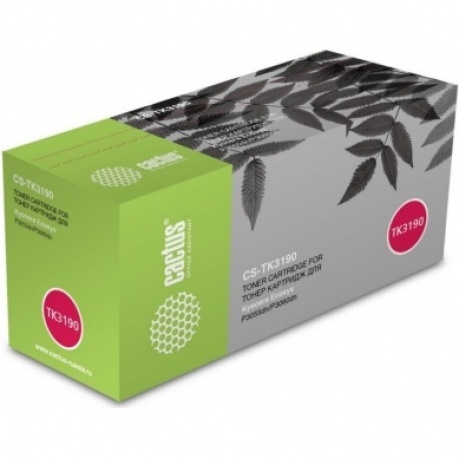 

Тонер Картридж Cactus CS-TK3190 черный (25000стр.) для Kyocera Ecosys P3055dn/P3060dn