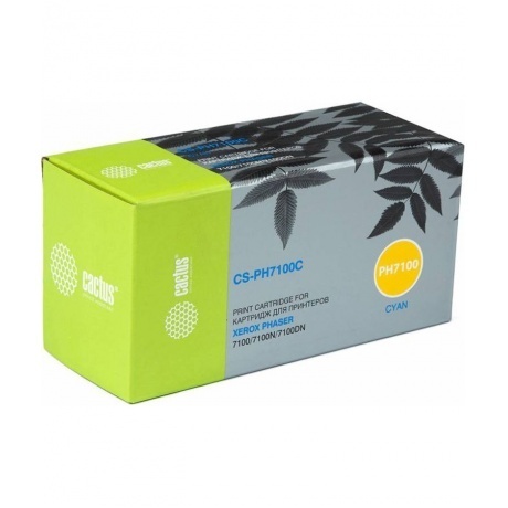 

Тонер Картридж Cactus CS-PH7100C 106R02606 голубой для Xerox Phaser 7100/7100N/7100DN (4500стр.)