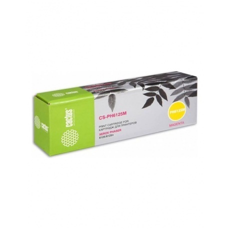 

Тонер Картридж Cactus CS-PH6125M 106R01336 пурпурный для Xerox Phaser 6125 (1000стр.)